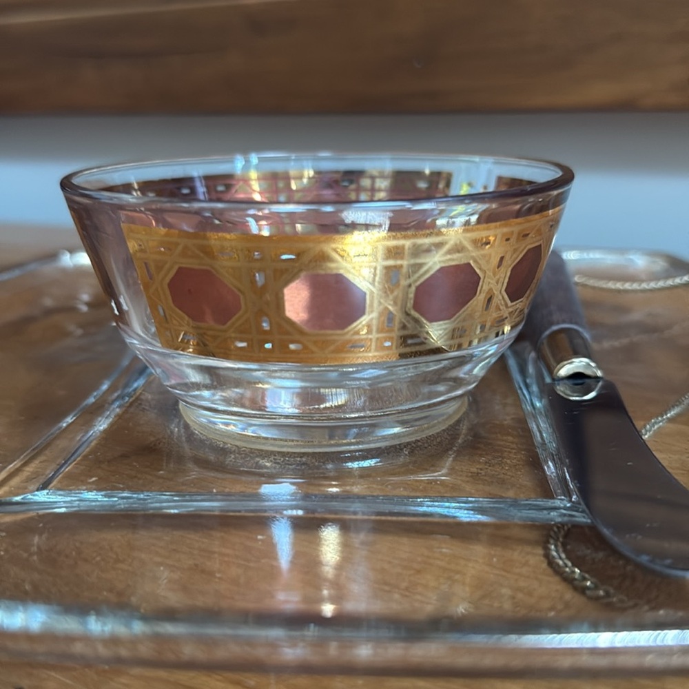 Vintage Georges Briard 22K Overlay Serving Tray